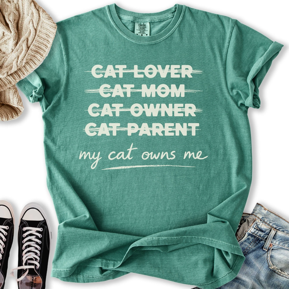 My Cat Owns Me Truth Relaxed Tee