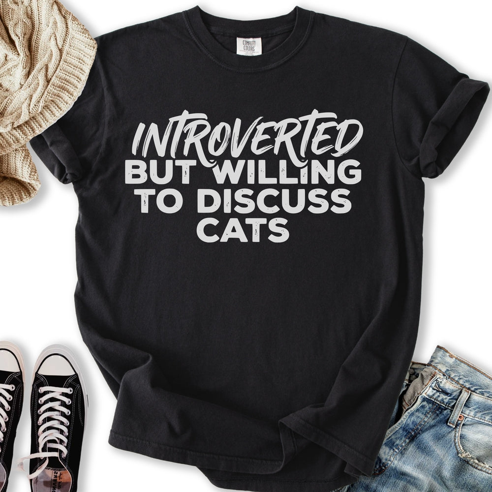 Willing To Discuss Cats Relaxed Tee