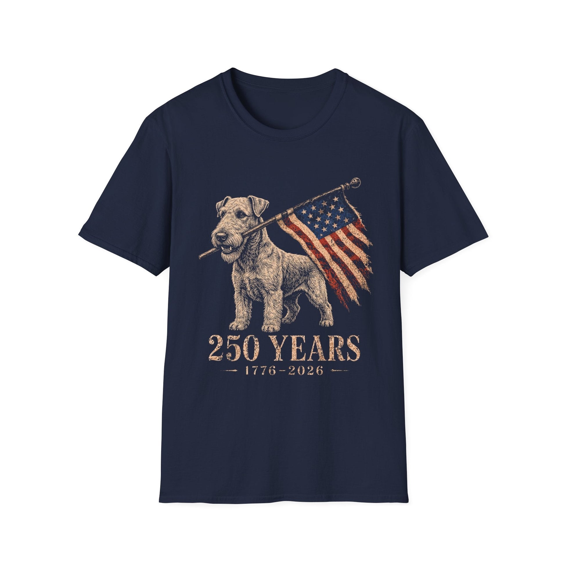 Airedale Terrier USA 250 Years Tee