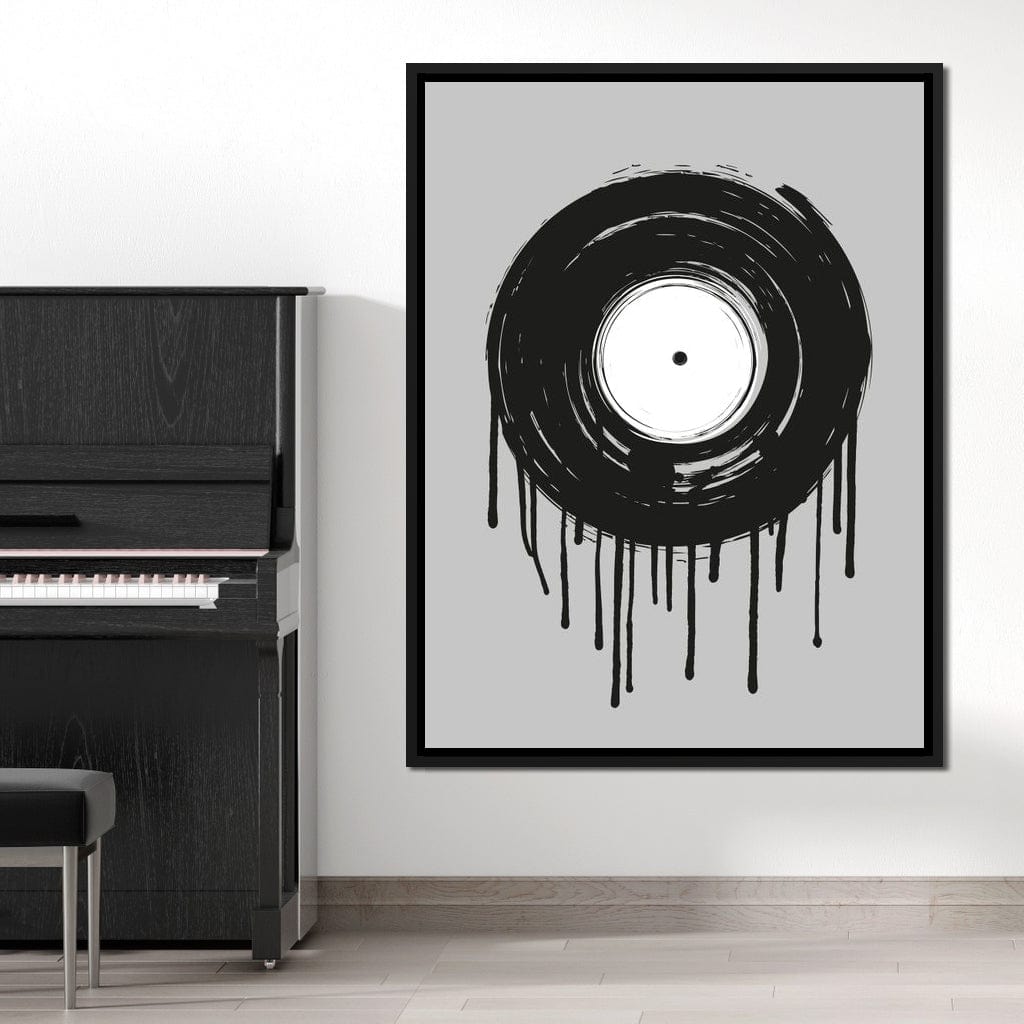 Vinyl Dripping Canvas Wall Art