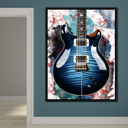 Santana's Electric Guitar Canvas Wall Art