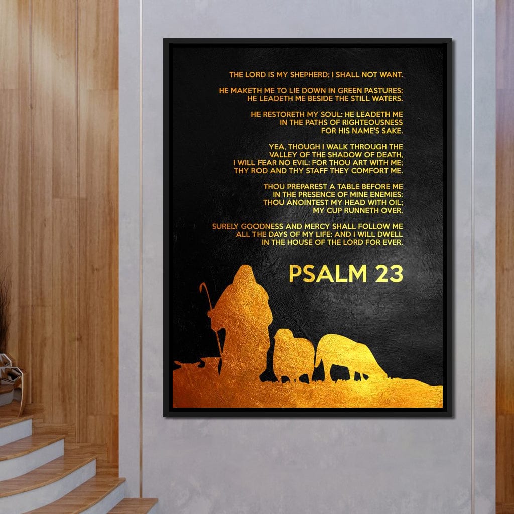Psalm 23 Canvas Wall Art