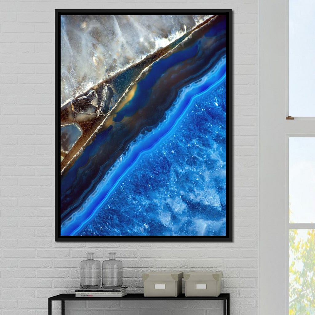 Blue Stone Canvas Wall Art