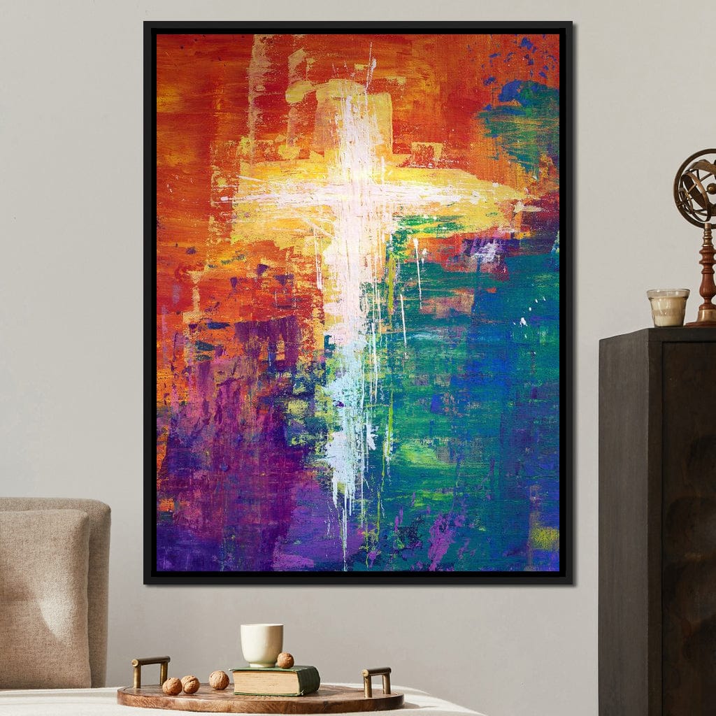 Abstract Cross Canvas Wall Art