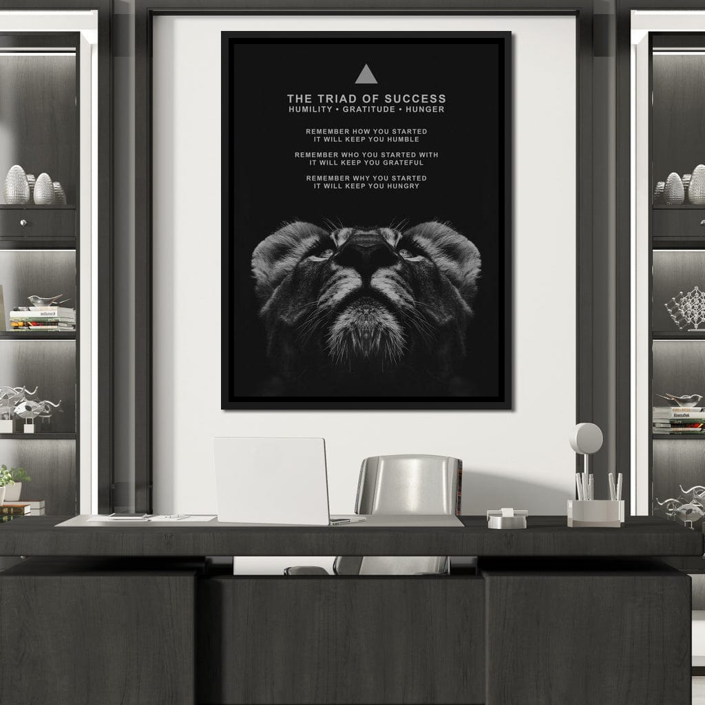 The Triad of Success Canvas Wall Art