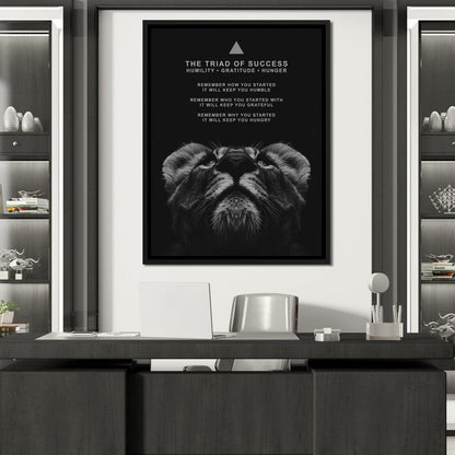 The Triad of Success Canvas Wall Art