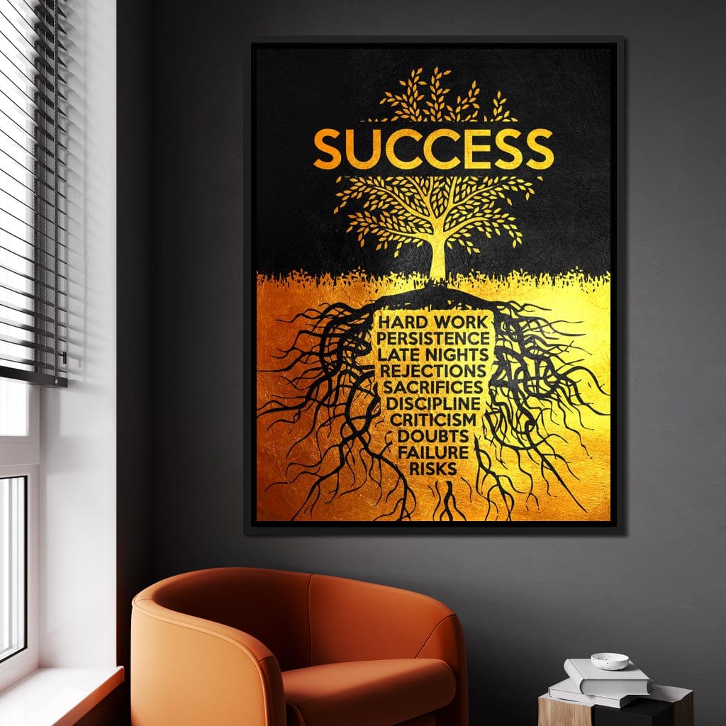 Success Tree Canvas Wall Art
