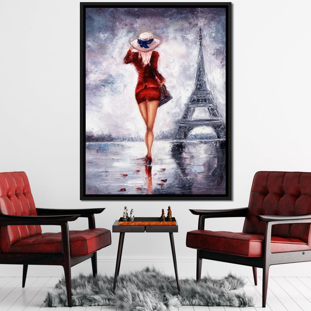 Looking for Love in Paris Canvas Wall Art