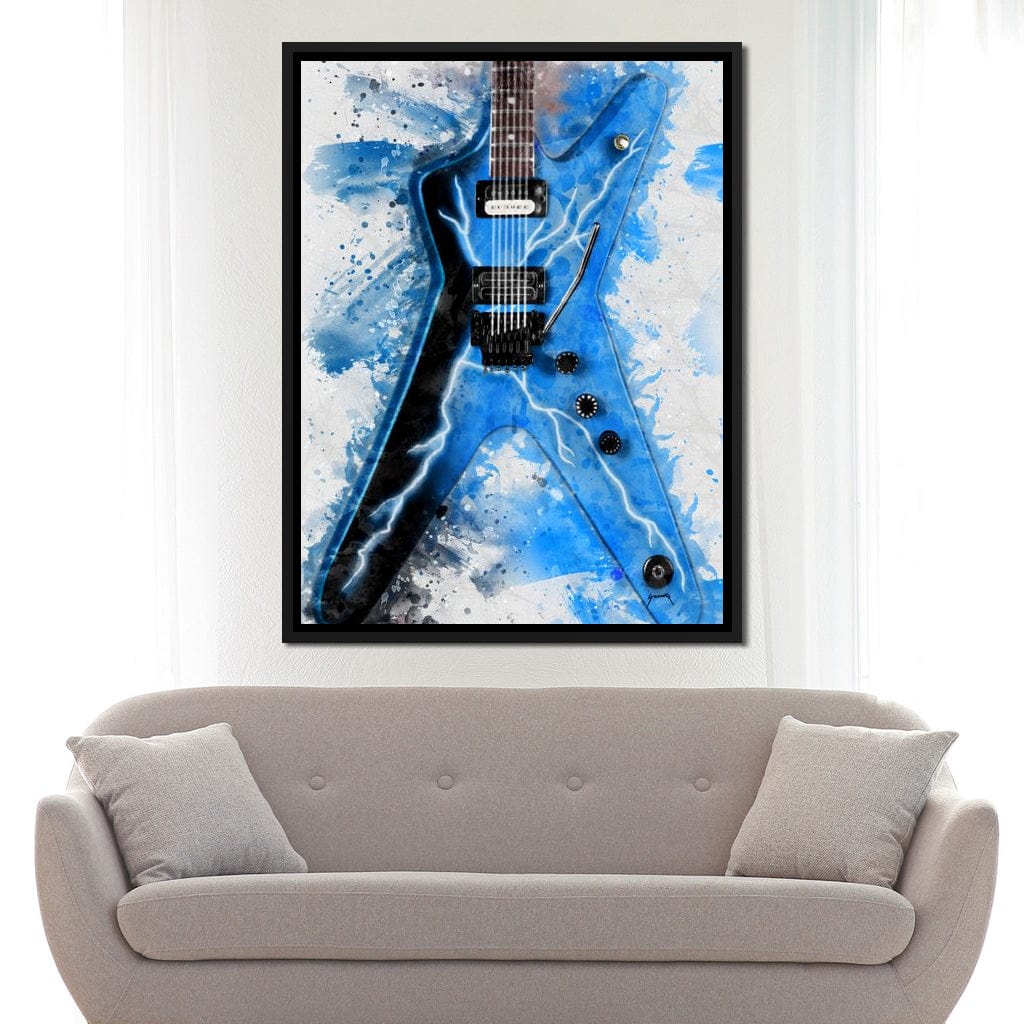 Dimebag Darrell's Guitar Canvas Wall Art
