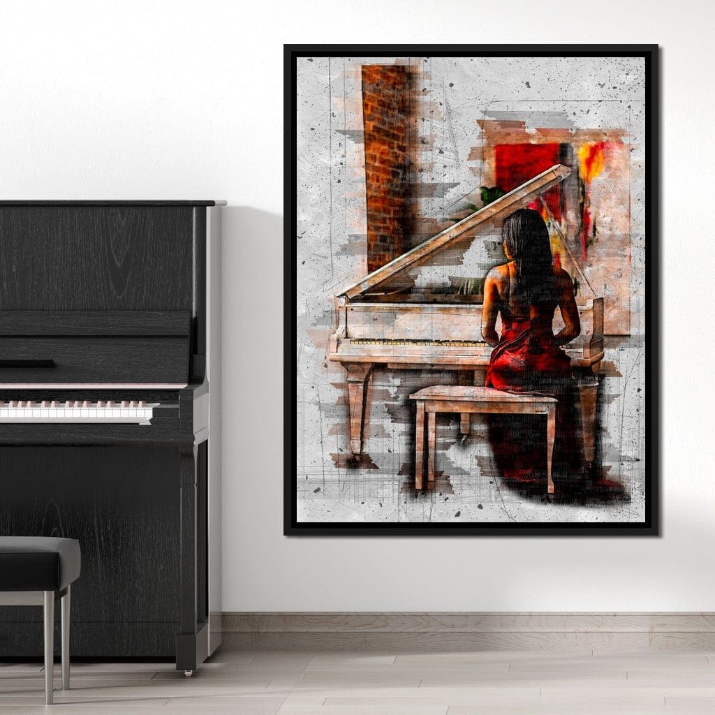Elegant Sounds Sketch Art Canvas Wall Art