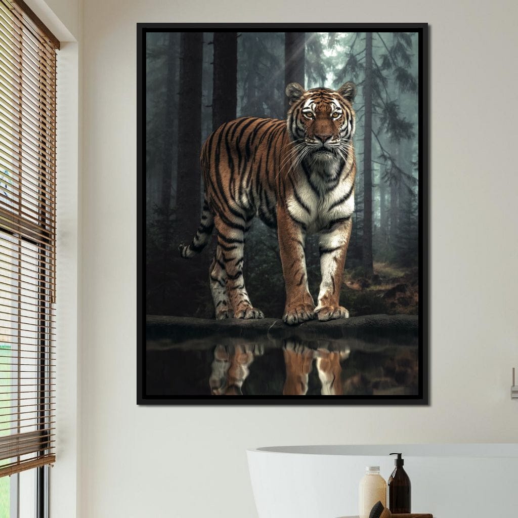 Tiger Reflection Canvas Wall Art