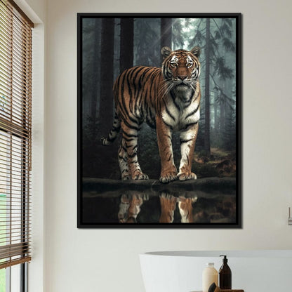 Tiger Reflection Canvas Wall Art