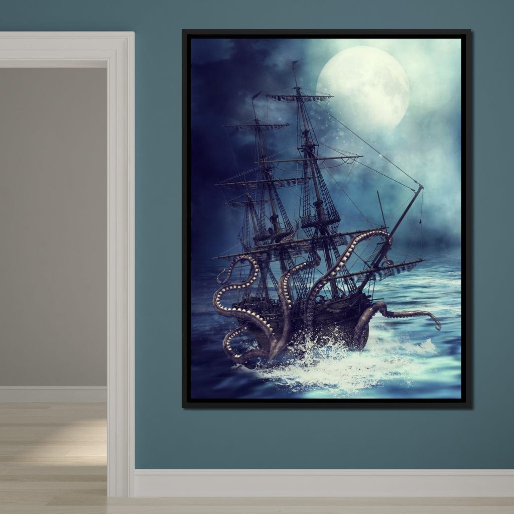 The Kraken Canvas Wall Art