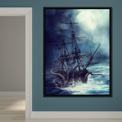 The Kraken Canvas Wall Art