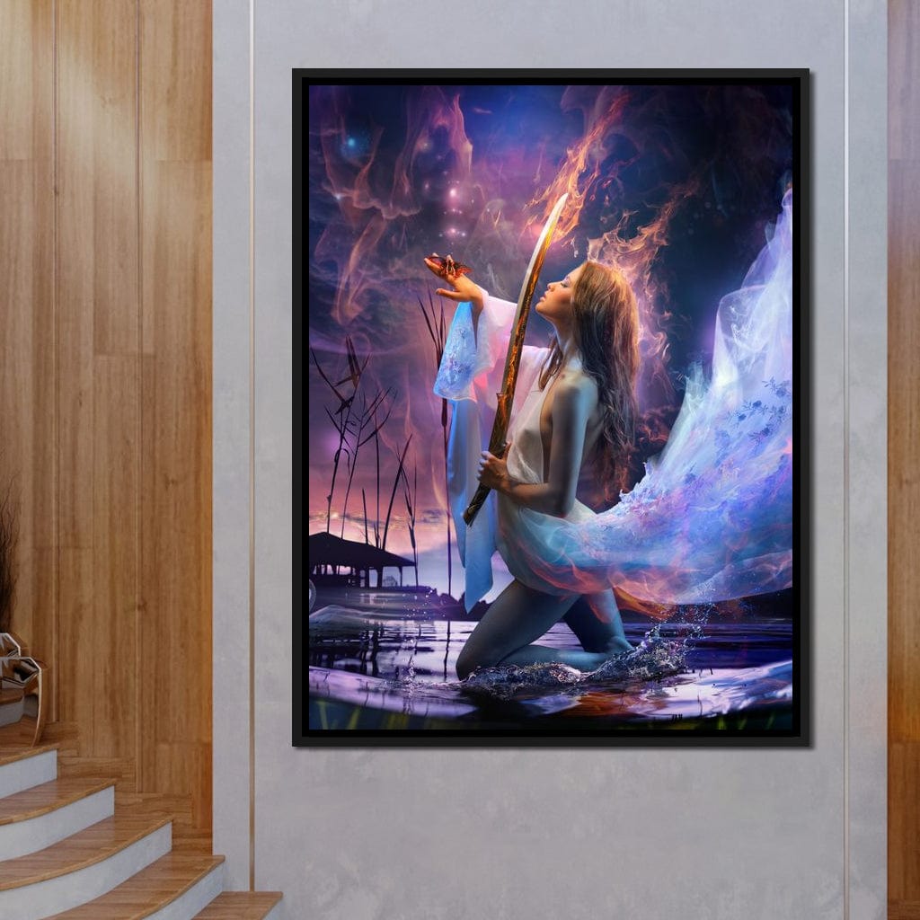 Fire Sword Canvas Wall Art