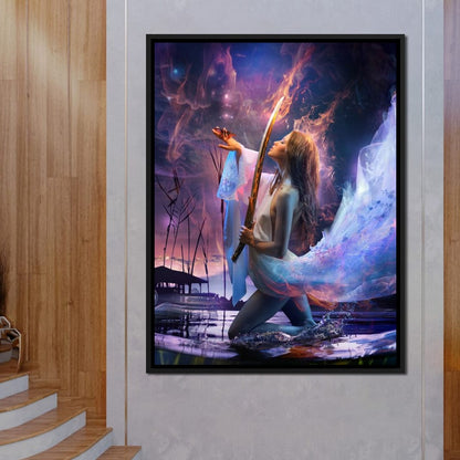 Fire Sword Canvas Wall Art