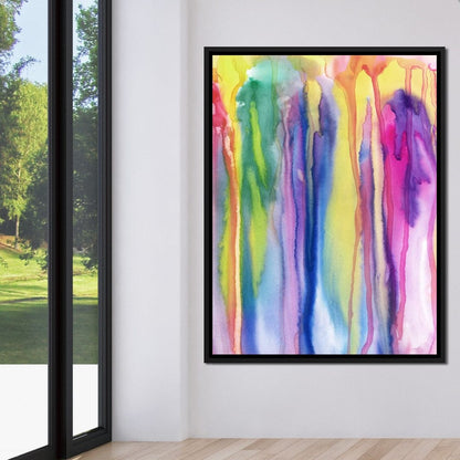 Watercolor Drip Canvas Wall Art