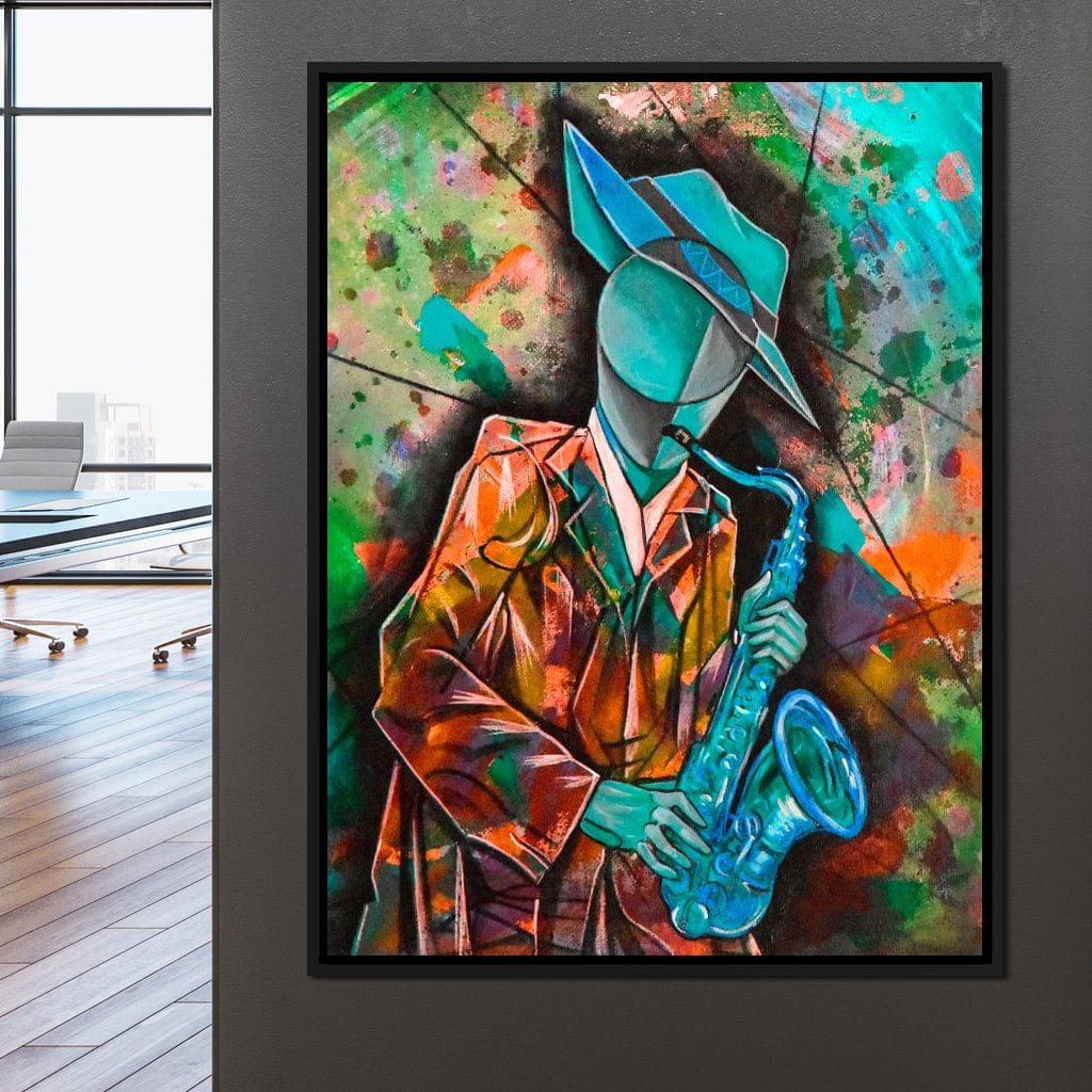 Soul Jazz Player Canvas Wall Art