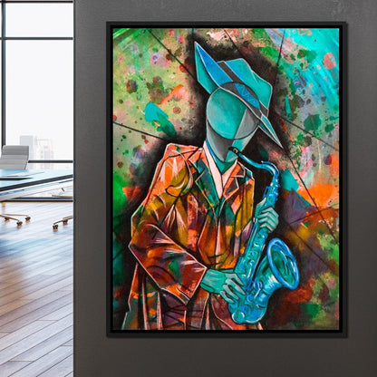 Soul Jazz Player Canvas Wall Art