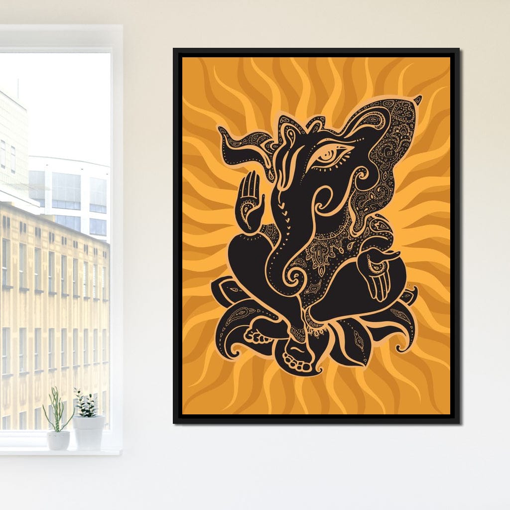 Ganesh Wisdom Canvas Wall Art