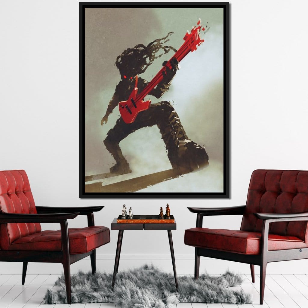 Rocker Monster Canvas Wall Art