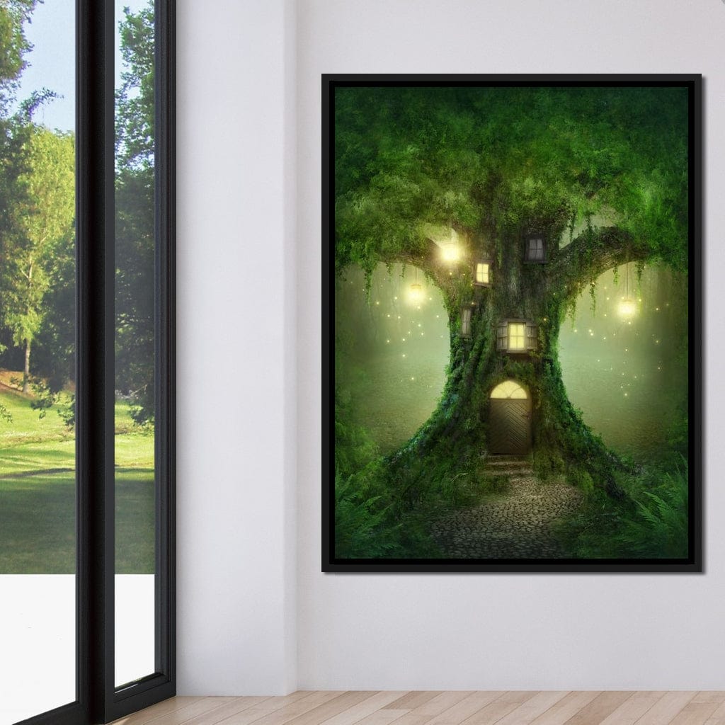 Magical Tree House Canvas Wall Art