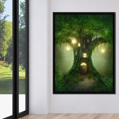 Magical Tree House Canvas Wall Art