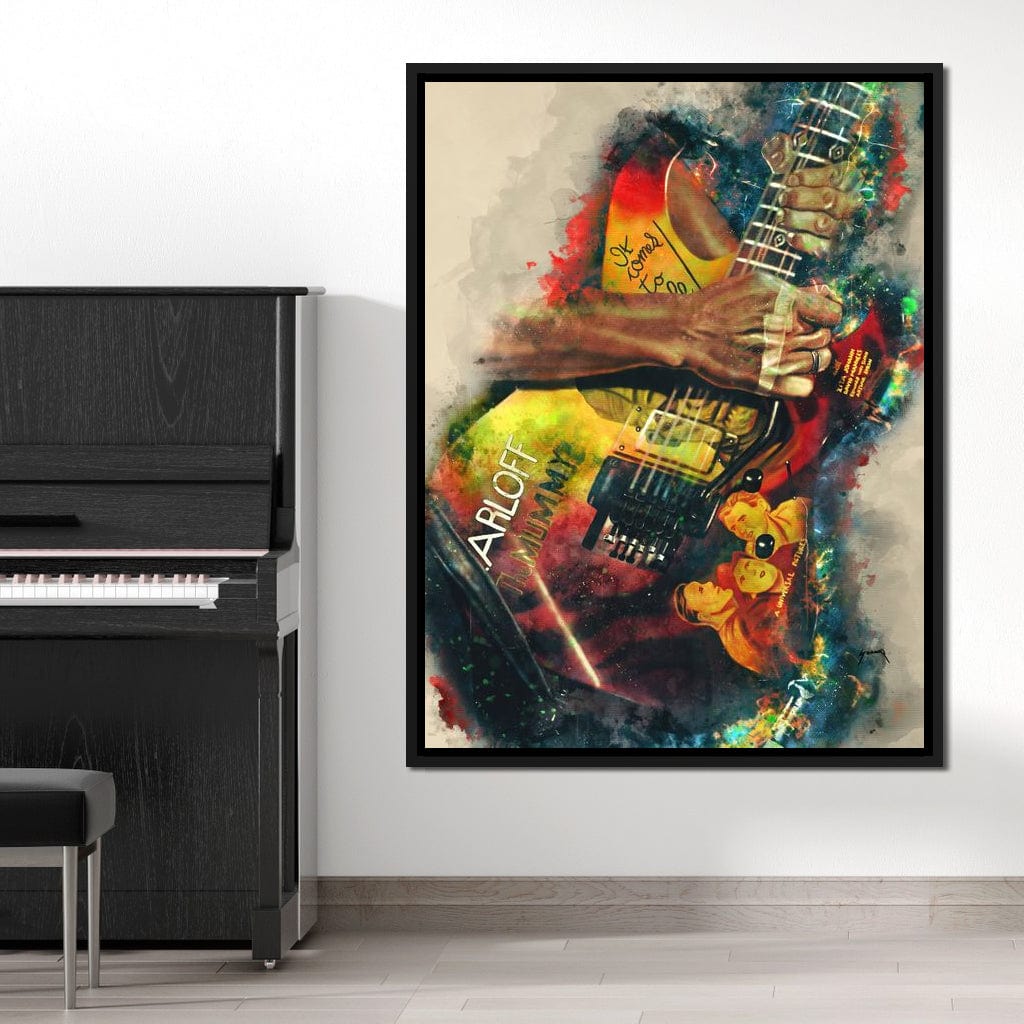 Kirk Hammett's Electric Guitar Canvas Wall Art