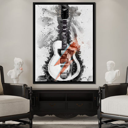 David Bowie's Guitar Canvas Wall Art