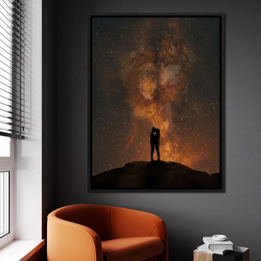 Her Lion, His Wolf - KitConcepts Canvas Wall Art