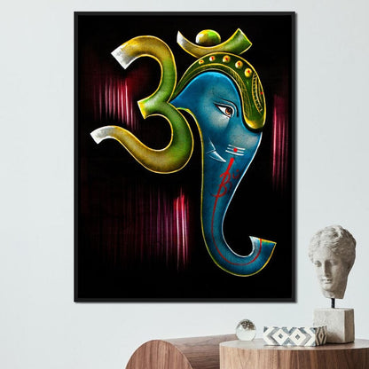Ganesh Diwali Canvas Wall Art