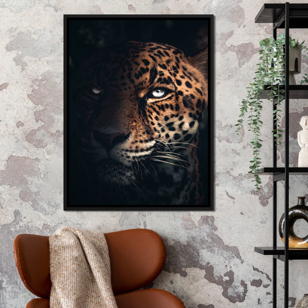 Jaguar Half Canvas Wall Art
