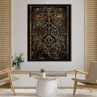 Zodiac sign Gemini Canvas Wall Art