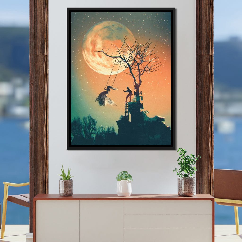 Tree Swing Canvas Wall Art