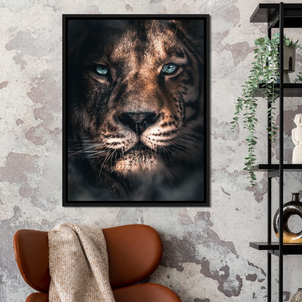 Lion Tiger Canvas Wall Art