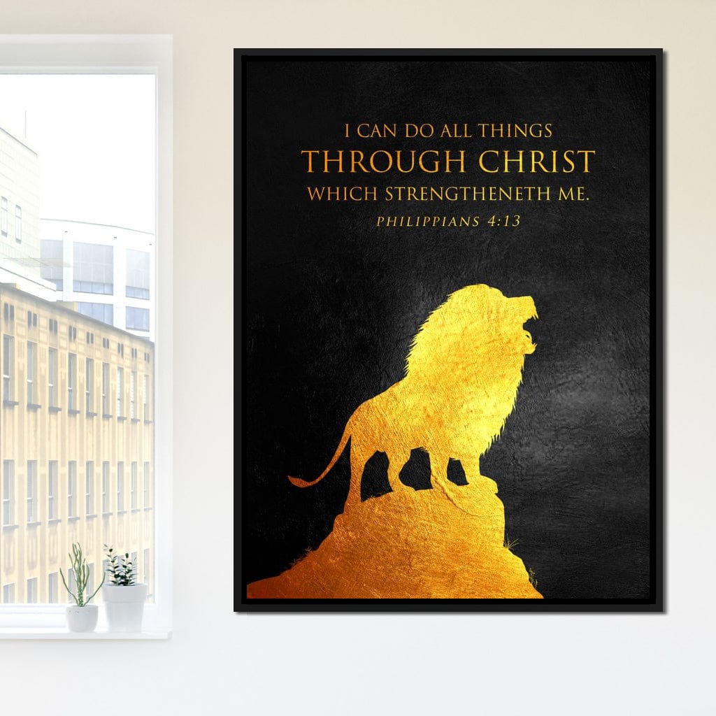 Philippians 4:13 Canvas Wall Art