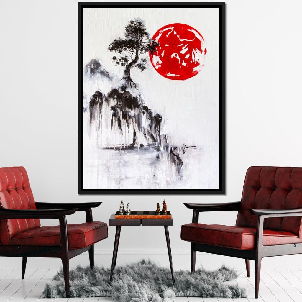 Japanese Tree Canvas Wall Art