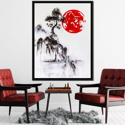 Japanese Tree Canvas Wall Art