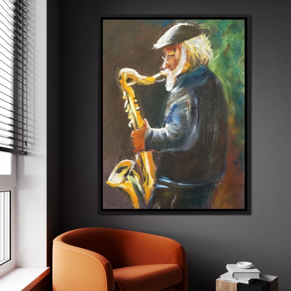 Saxophone Maestro Canvas Wall Art