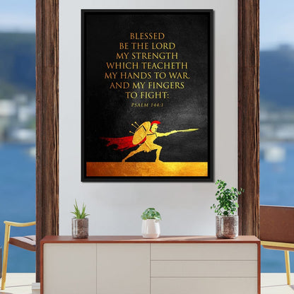 Psalm 144:1 Canvas Wall Art