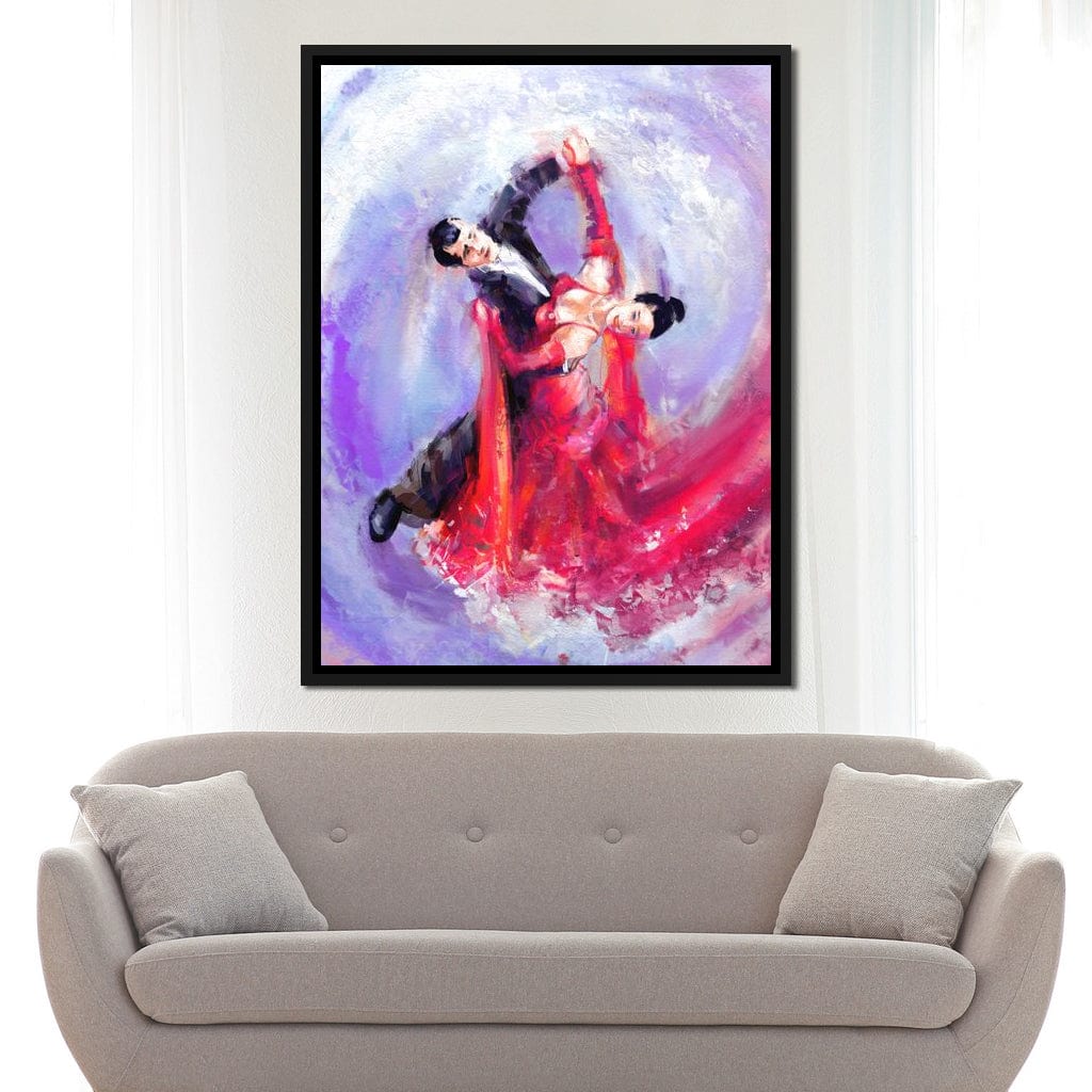 Ballroom Dancers Canvas Wall Art
