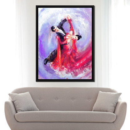 Ballroom Dancers Canvas Wall Art