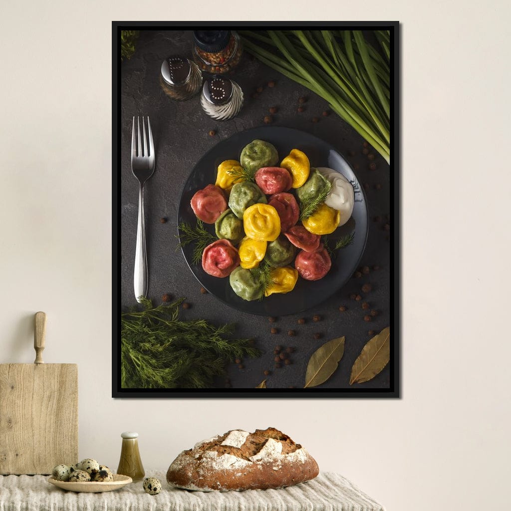 Plate of Pasta Canvas Wall Art