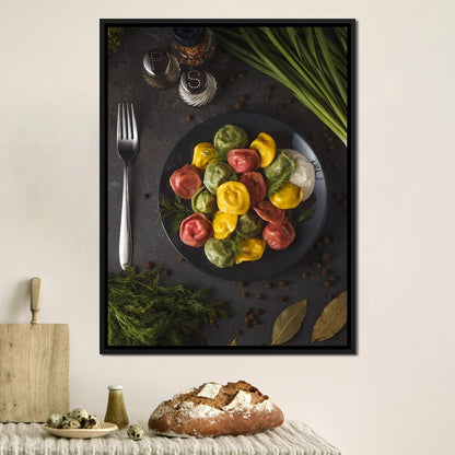 Plate of Pasta Canvas Wall Art