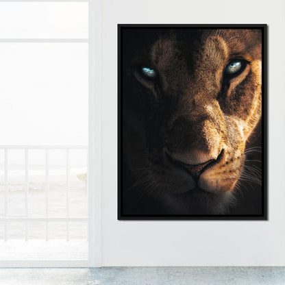 Lioness Eyes Canvas Wall Art
