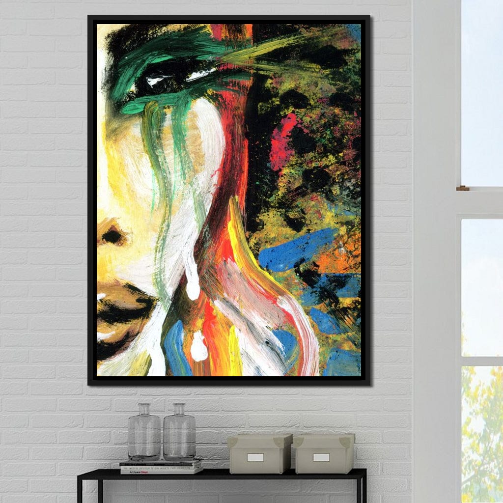Emotional Lady Canvas Wall Art