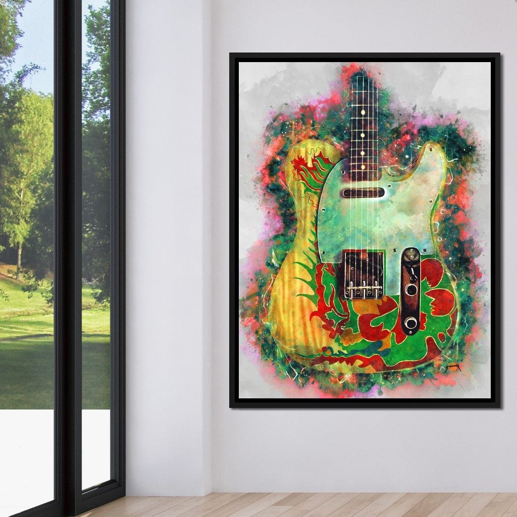 Jimmy Page's Guitar Canvas Wall Art
