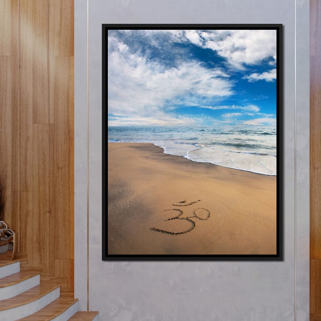 Meditation Beach Canvas Wall Art