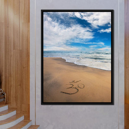 Meditation Beach Canvas Wall Art