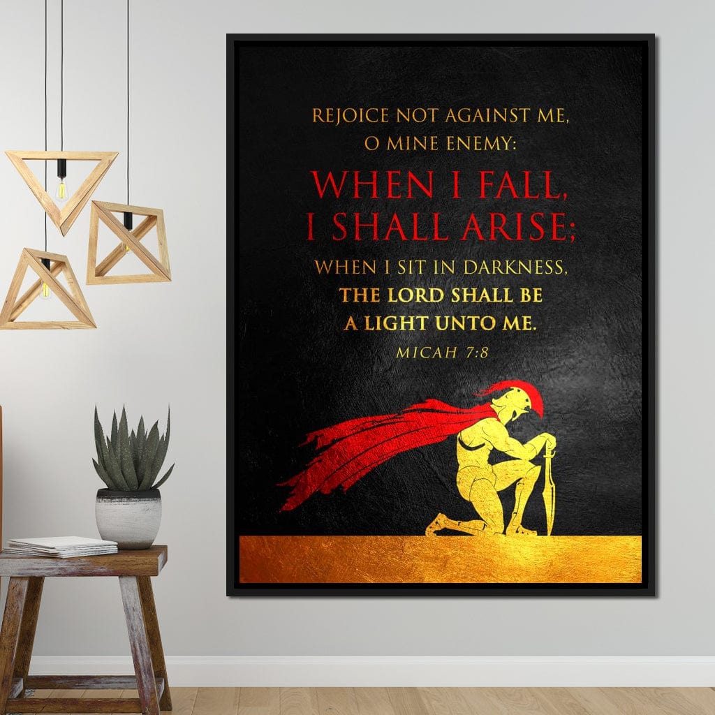 Micah 7:8 Canvas Wall Art